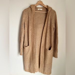 Long duster sweater with pockets